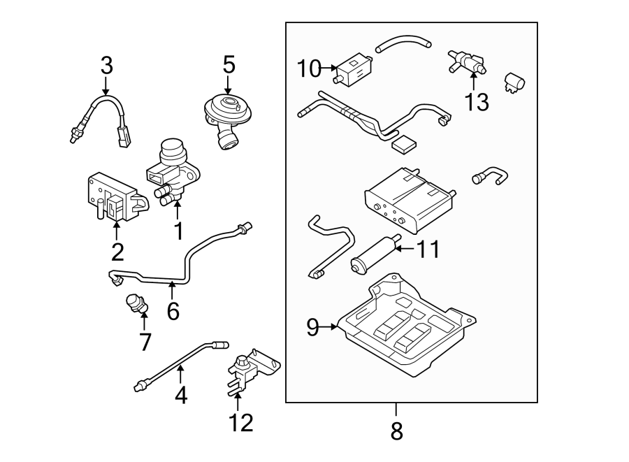 Ford Crown Victoria Oxygen. Sensor. Snsr - GU2Z9G444A | Roesch Ford