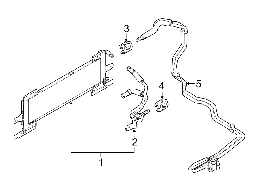 Ford Mustang Automatic Transmission Oil Cooler Hose Assembly Make