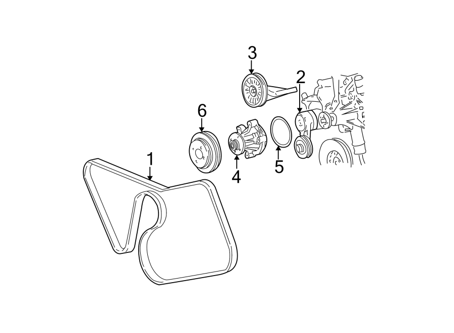 Ford Mustang Tensioner. Belt. Drive. Accessory. SERPENTINE