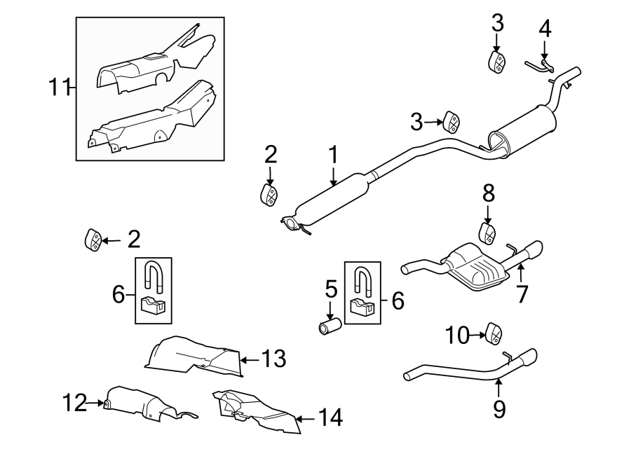 Ford Focus Shield. Heat. Converter - 7S4Z54114B06A | Roesch Ford