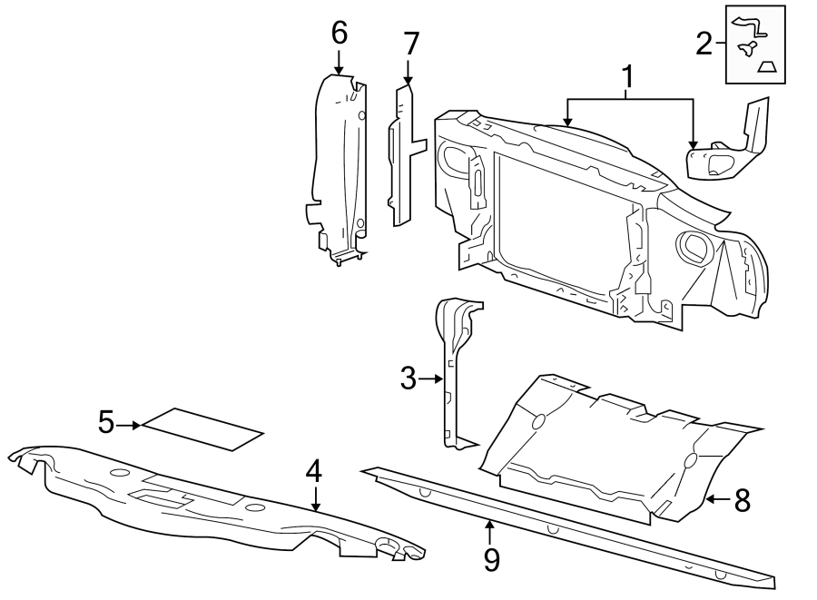 Ford F-150 Radiator Support Bracket. A bracket for a radiator support ...