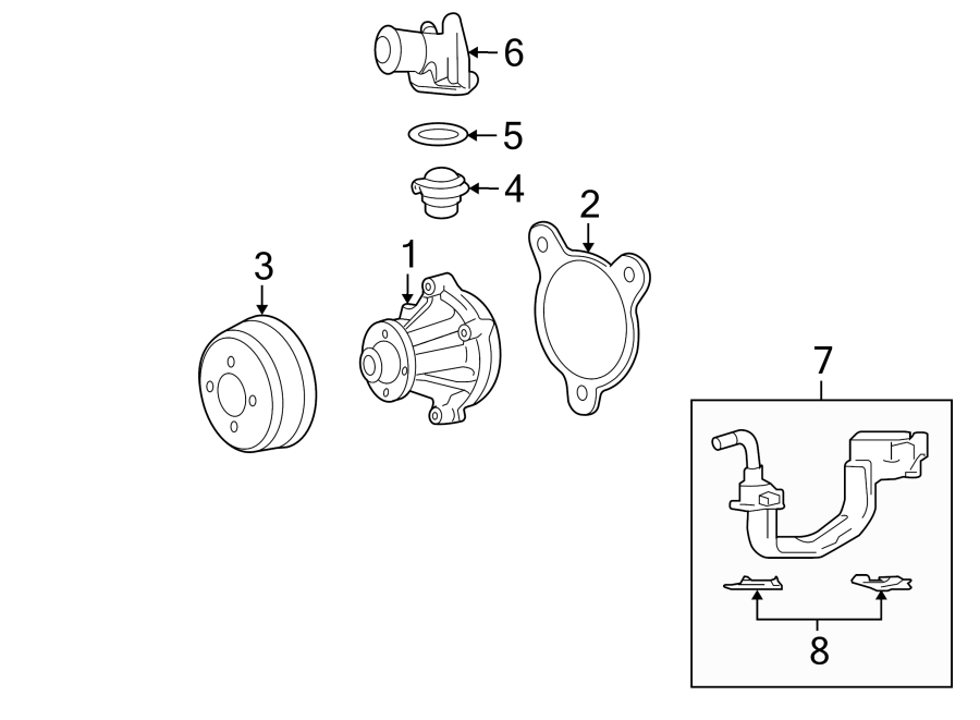 Ford F-150 Housing. Thermostat - 3L3Z8C368E | Roesch Ford, Bensenville IL