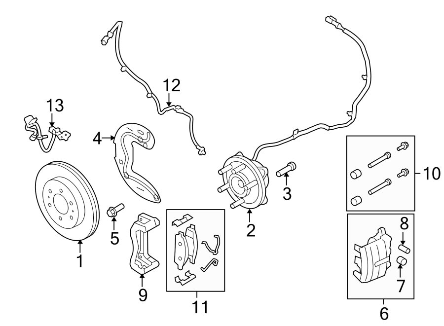 Ford F-150 Disc Brake Caliper Bracket. 2WD. 4WD - 9L3Z2B293A | Roesch