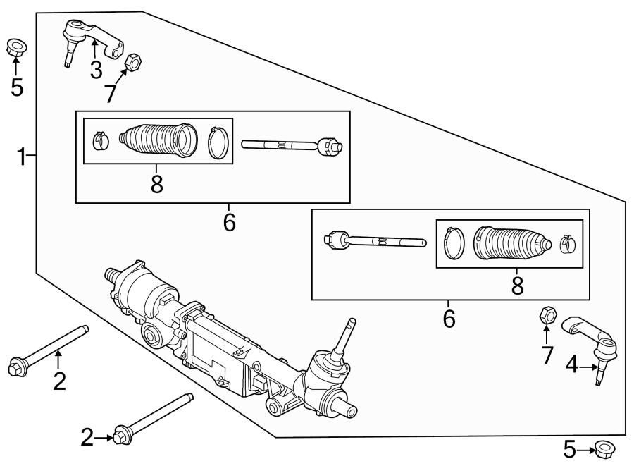 Ford F-150 Bolt. Mount. And. Rack. Pinion. Gear ASSEMBLY. 2015-17. WITH