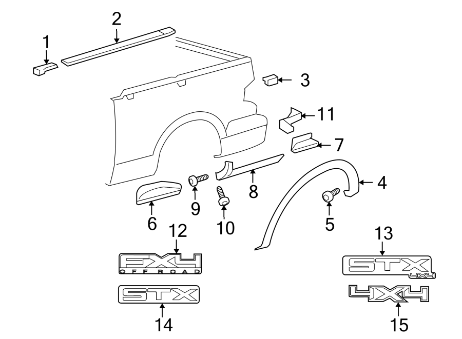 Ford F-150 Mat. PAD. Truck Bed Side Step Cover. 6.5 FOOT FLARESIDE BOX ...