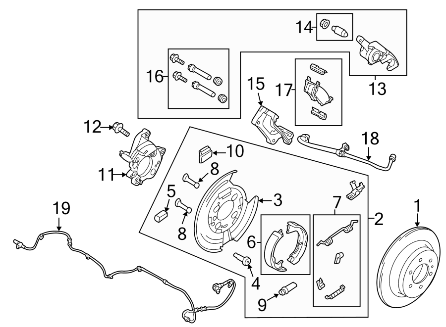 Ford F-150 Sensor. ABS. SPEED. Wheel. REAR. ABS Wheel Speed Sensor