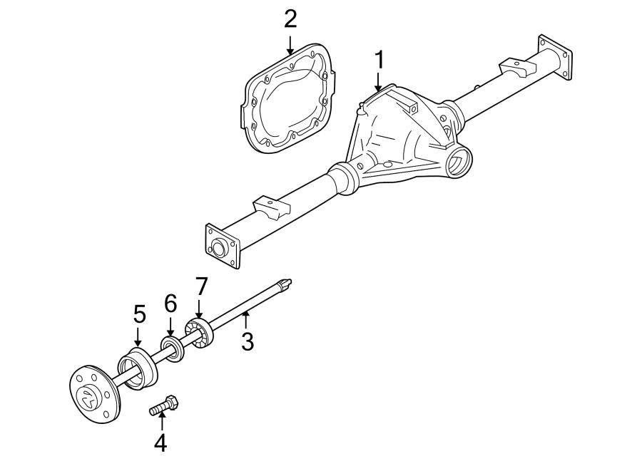 Ford F-150 Differential Housing. AXLE, Rear, Electronic - 9L3Z4010C