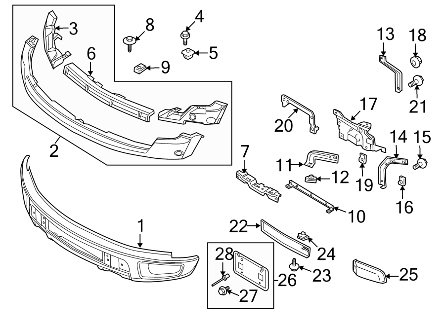 Ford F-150 Bracket. Bumper - AL3Z17755B | Roesch Ford, Bensenville IL