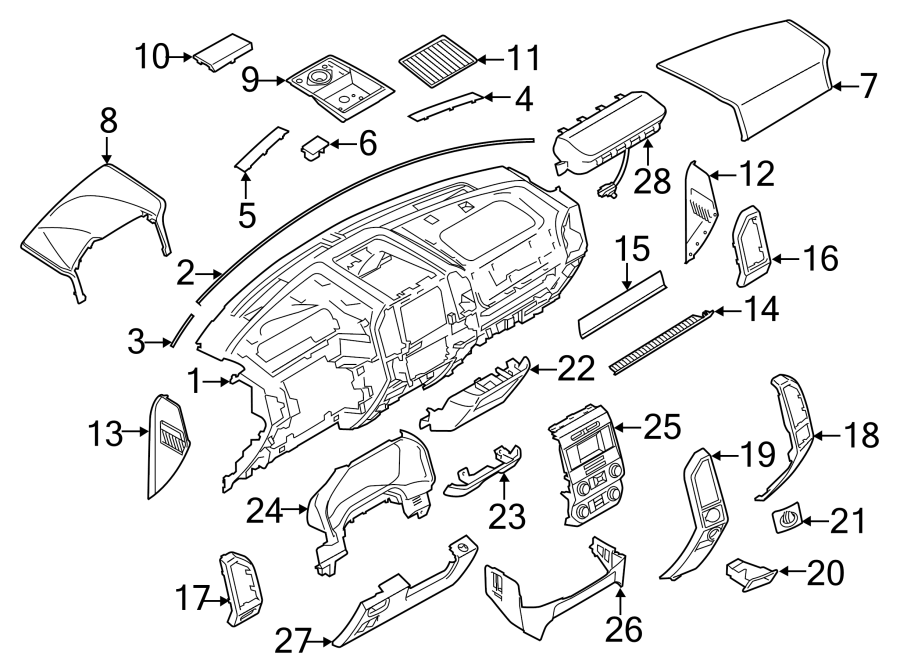 2007 Ford F150 Dash Parts