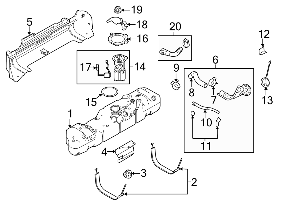 Ford E-350 Fuel Line Diagram