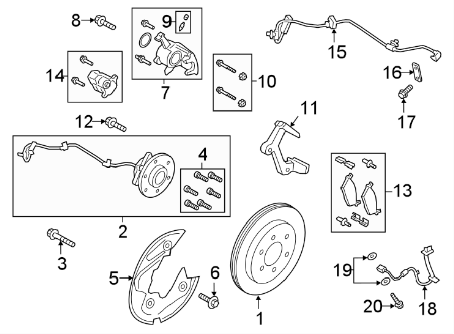 2011 Ford Expedition Hose. BRAKE. Expedition, Navigator; Left ...