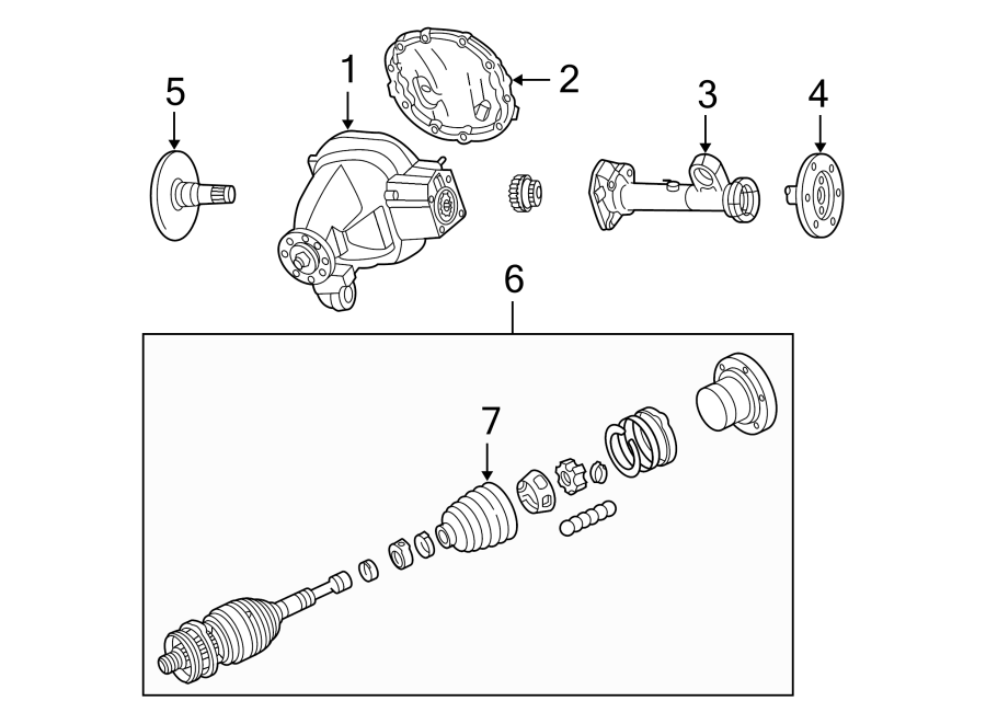 Ford Expedition Drive Axle Shaft (Front) 2L3Z3220AB Roesch Ford