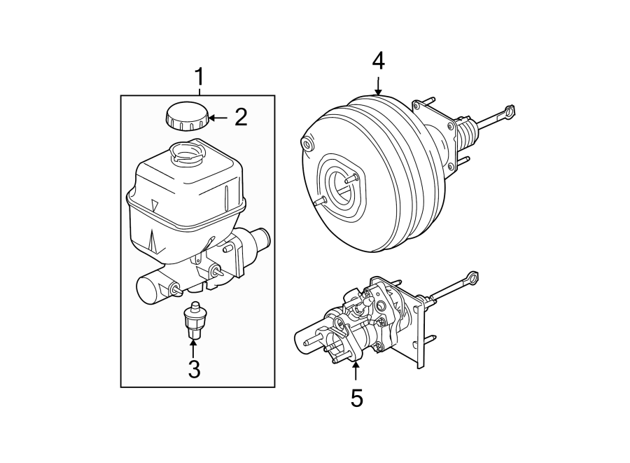 Ford F350 Super Duty Brake Master Cylinder. CYLINDER ASSEMBLY MASTER