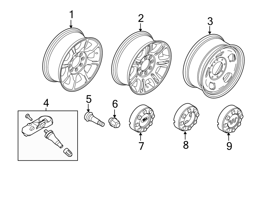 Ford F250 Super Duty Wheel. Notice, Steering, Repair FC3Z1007A