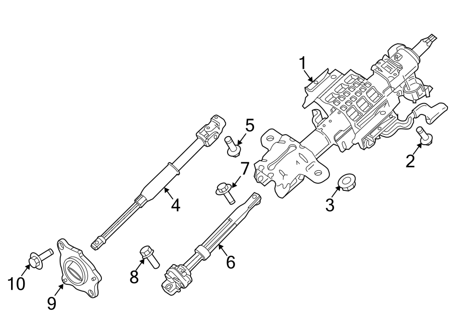 Ford F-250 Super Duty Bolt. Column. Steering - W712250S437 | Roesch