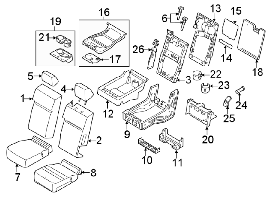 F Truck Seat Diagram