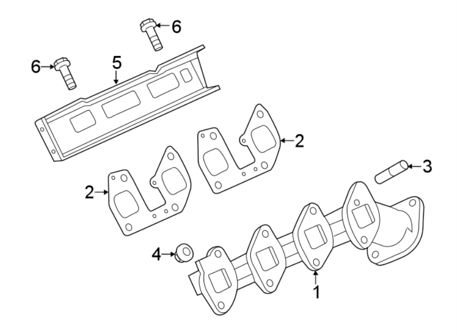 Ford F250 Super Duty Exhaust Manifold BC3Z9430DA Roesch Ford