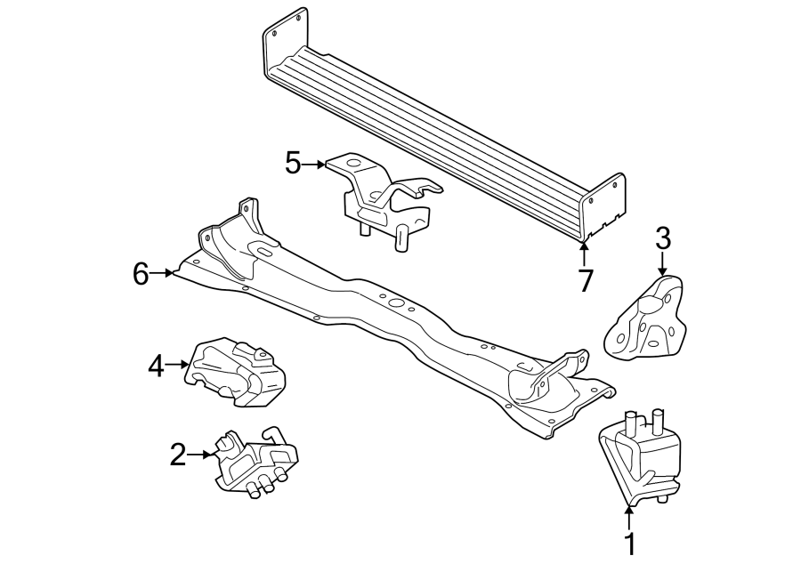 Ford Explorer Mount. INSULATOR - 7A2Z6038CA | Roesch Ford, Bensenville IL