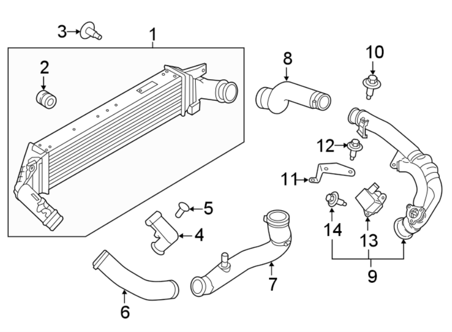 Ford Explorer Inlet. Hose. Outlet. Connection. Turbocharger. Air. Tube ...