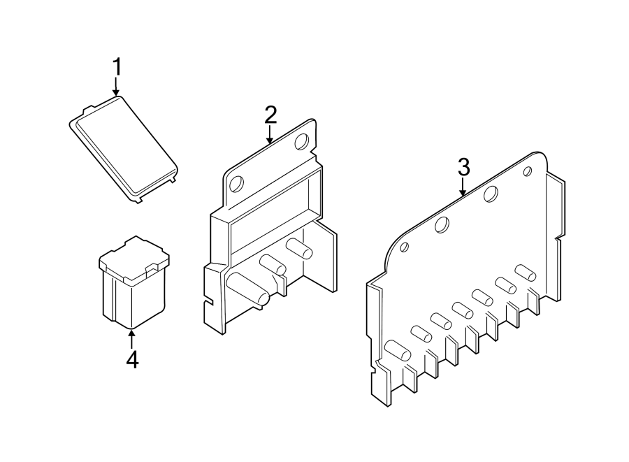 Ford Transit250 Fuse. ENGINE COMPARTMENTTYPE 1, 40/100/470 amp