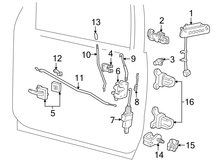 Ford Explorer Sport Door Hinge (Upper, Lower). Upper & lower ...