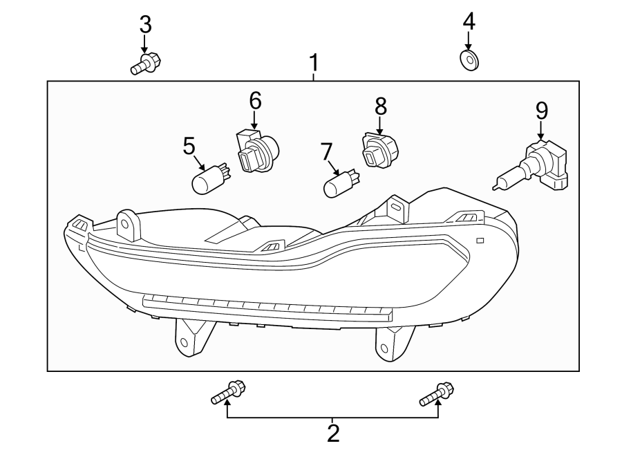 Ford Escape Bulb. Signal. Lamp. Tail. Light 5N2Z13466A Roesch Ford