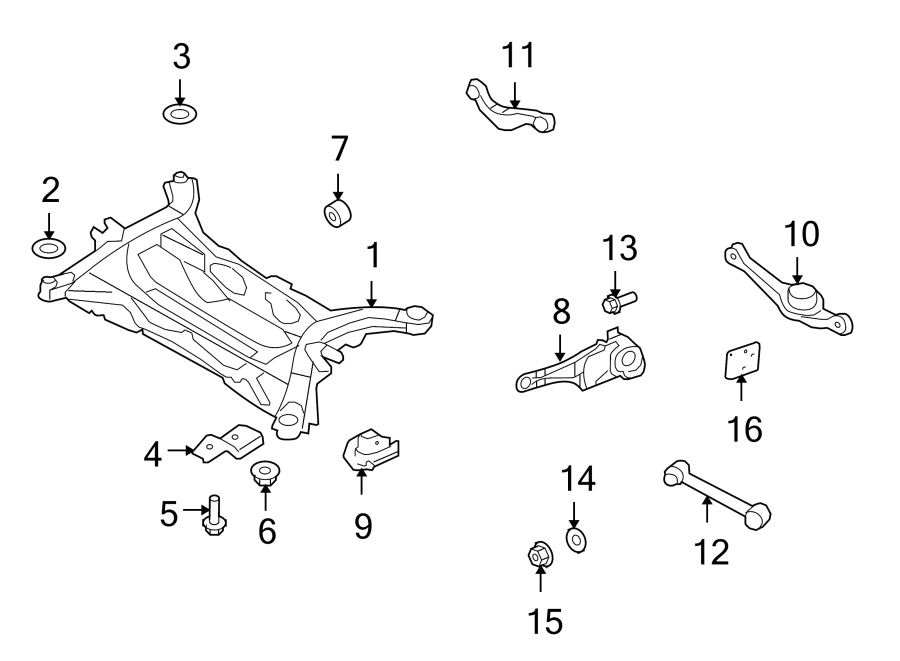 Lincoln MKX Alignment Camber Adjusting Eccentric (Front, Rear, Lower